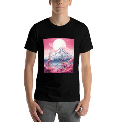 Sakura Reverie Japanese Petals Unfold in Twilight Peaks Raglan Baseball  Tagless Design T-Shirt