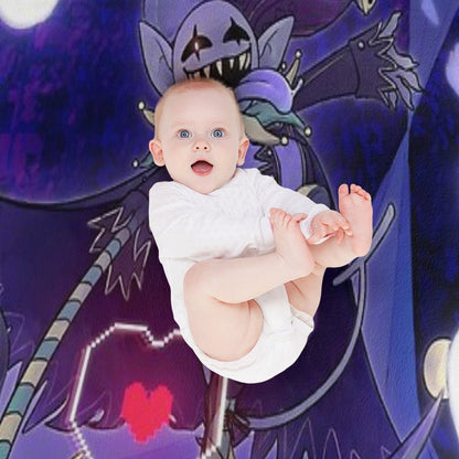 Deltarune - Jevil Quick-dry Throw Blanket