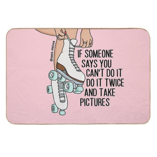 Do It Twice by Sasa Elebea Durable Bath Mat