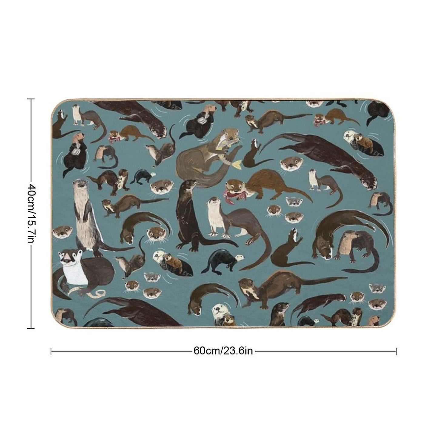 Sea Otters  Long-Lasting Bath Mat
