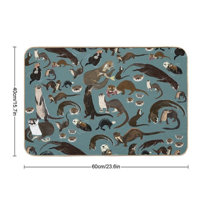 Sea Otters  Long-Lasting Bath Mat