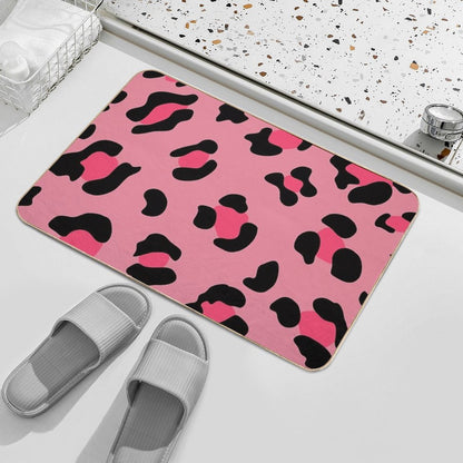Leopard Pink  Pet-Safe Bath Mat