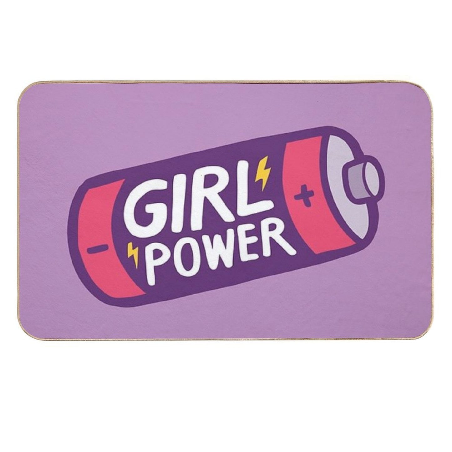 Girl Power  Stain-Proof Bath Mat