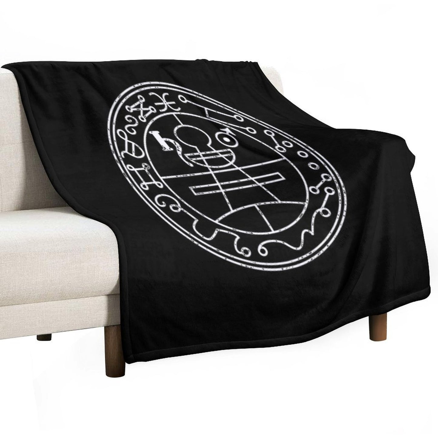 Secret Seal of Solomon Protective Magic Sustainable Throw Blanket