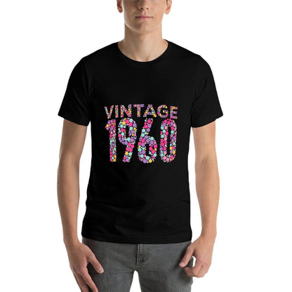 60th Birthday Gift For Men And Women. Vintage 1960  Relaxed-fit T-Shirt