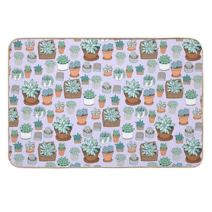 Succulent Love  Easy To Clean Bath Mat