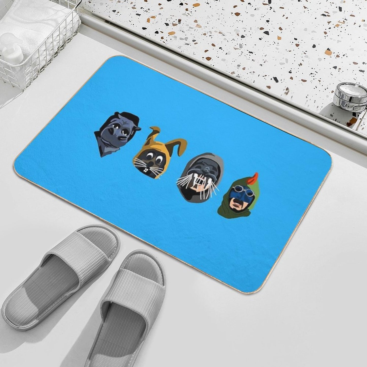 Magystery Heads  Stain-Proof Bath Mat
