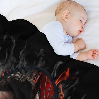 Andrew Garfield Spiderman Lightweight Throw Blanket