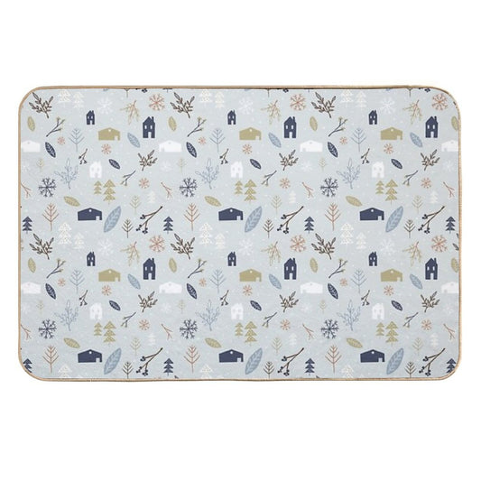 Winter Village  Dirt-Trapping Bath Mat