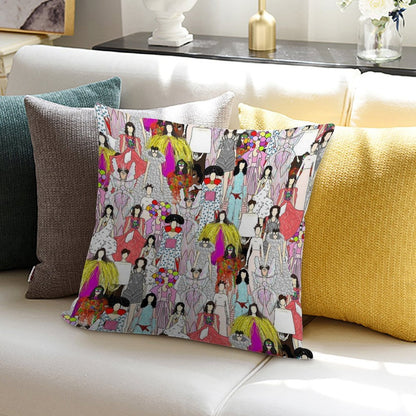 Bjork-A-thon Soft Luxury Feel Throw Pillow