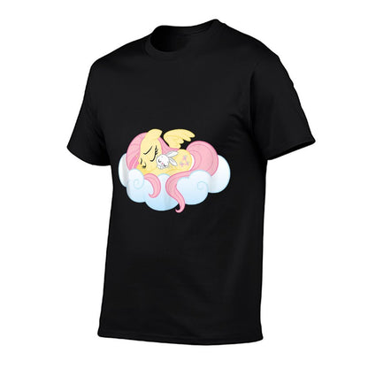 My Little Pony Fluttershy And Angel Bunny Sleeping  Lightweight T-Shirt