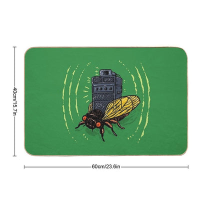 Cicada Soundsystem Durable Bath Mat