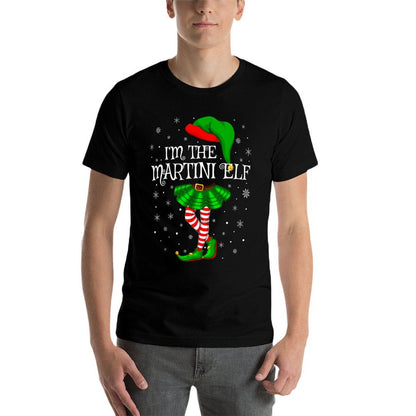 Matching Family Group Im The Martini Elf Christmas  Moisture-wicking T-Shirt