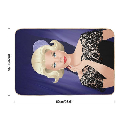 Lace Gown Lady  Anti-Trip Bath Mat