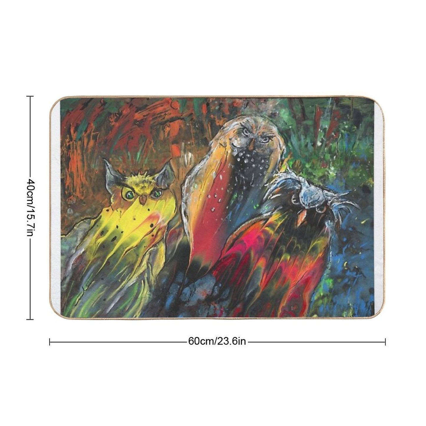 Owls in Cahoot  Long-Lasting Bath Mat