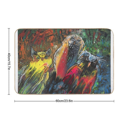 Owls in Cahoot  Long-Lasting Bath Mat