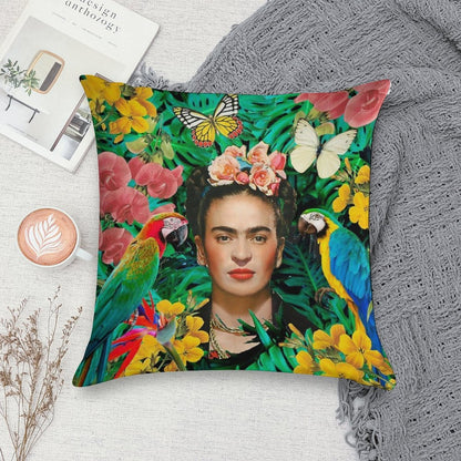 Frida Kahlo Into The Wild Soft Warmth Comfort Throw Pillow