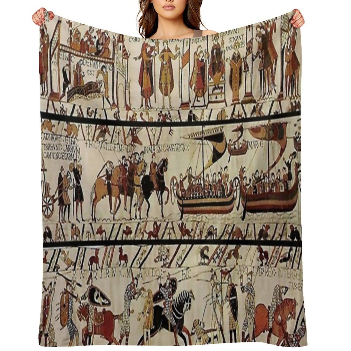 Tapisserie Bayeux - The Bayeux Tapestry Quick-dry Throw Blanket