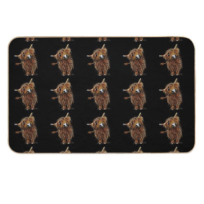 HiGHLaND CoW PRiNT SCoTTiSH ' CoooWeee ' BY SHiRLeY MacARTHuR  Multi-Purpose Bath Mat