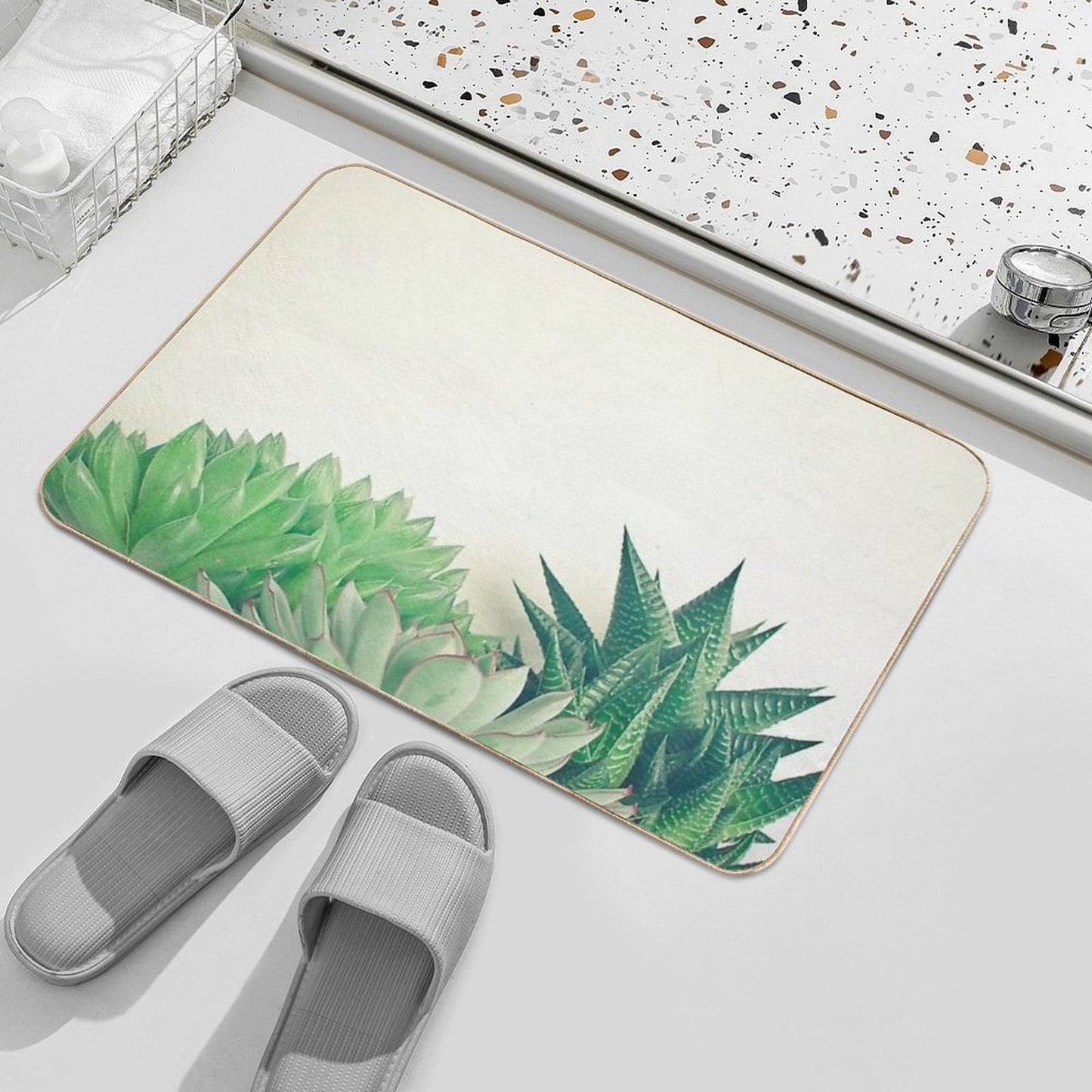 Succulent Forest Durable Bath Mat