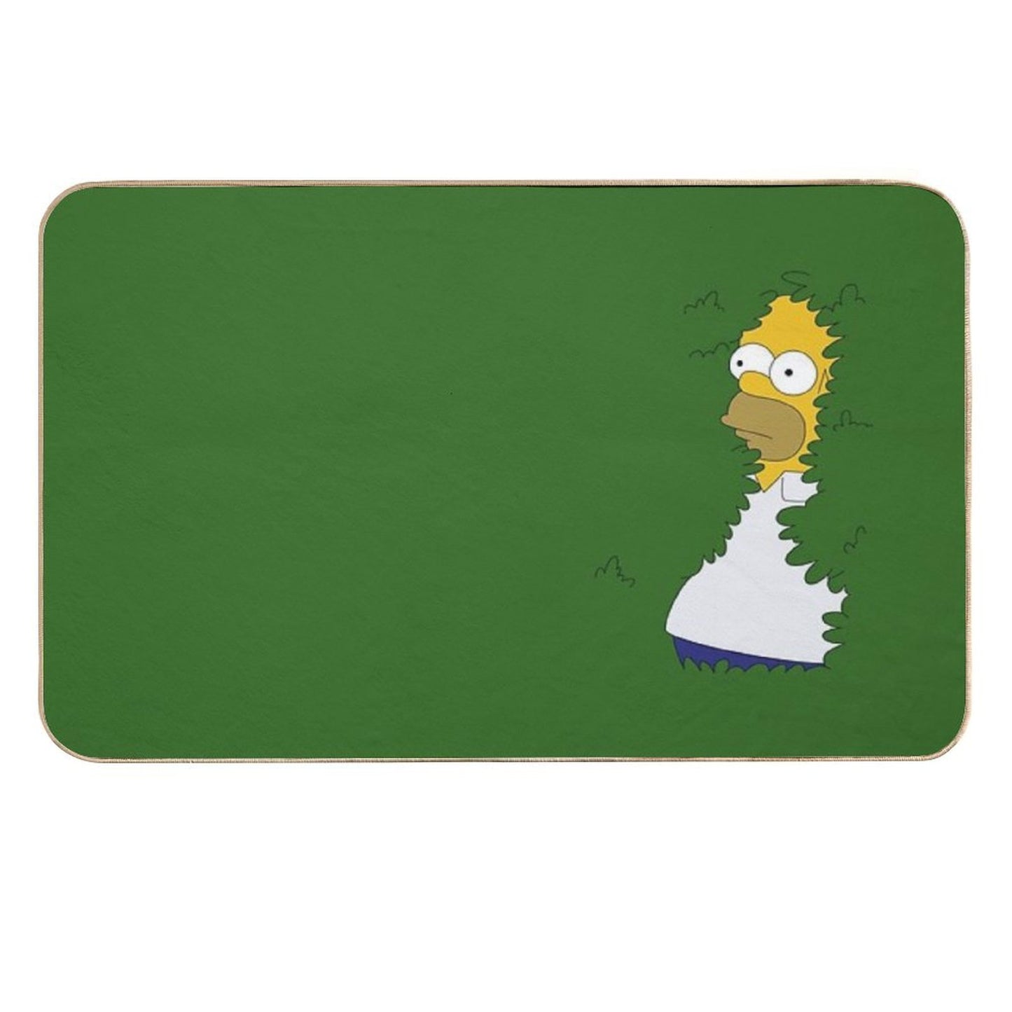 Homer In The Bushes  Eco-Friendly Bath Mat