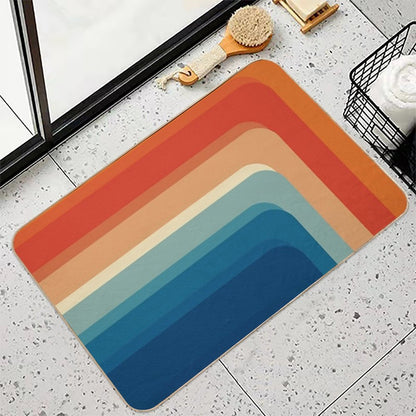 Retro Vintage Geometric  Multi-Purpose Bath Mat