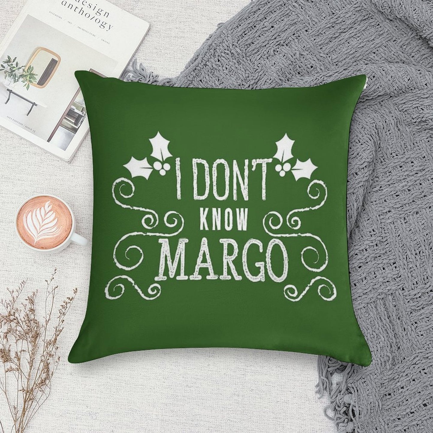 Christmas Vacation Todd And Margo Quote by Kelly Design Company Soft Durable Construction Throw Pillow