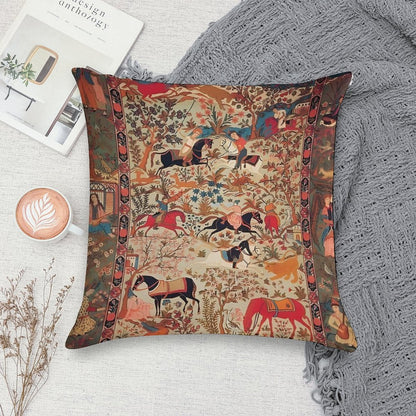 Oriental Rug Soft Anti-Pilling Throw Pillow