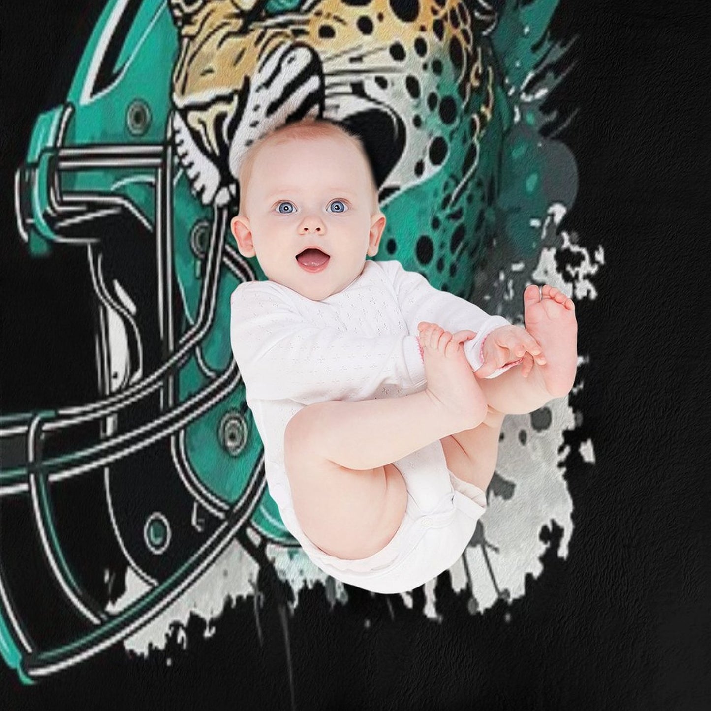 Jacksonville Jaguars Helmet Premium Throw Blanket