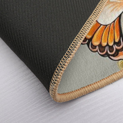 Tattoo Butterfly Peonies  Toxin-Free Bath Mat