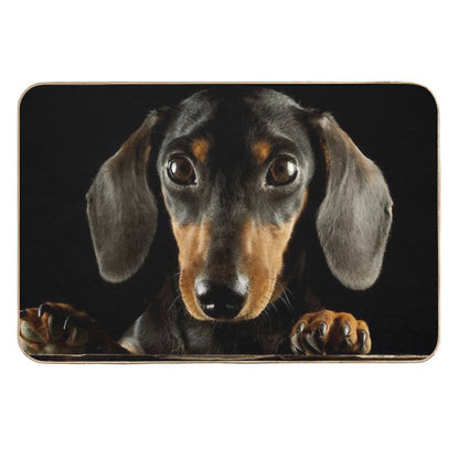 Dachshund Dog Photo Portrait  Toxin-Free Bath Mat