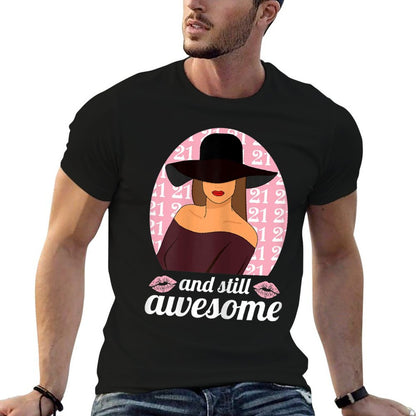 Womens 21 Year Old And Still Awesome 21st Bday Outfit 21st Birthday  Moisture-wicking T-Shirt