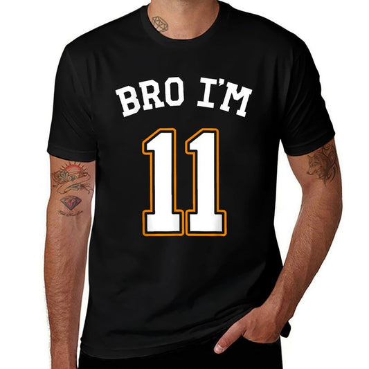 11th Birthday 11yo Bro I'm 11 Girl 11th Birthday Boy  Wrinkle-resistant T-Shirt