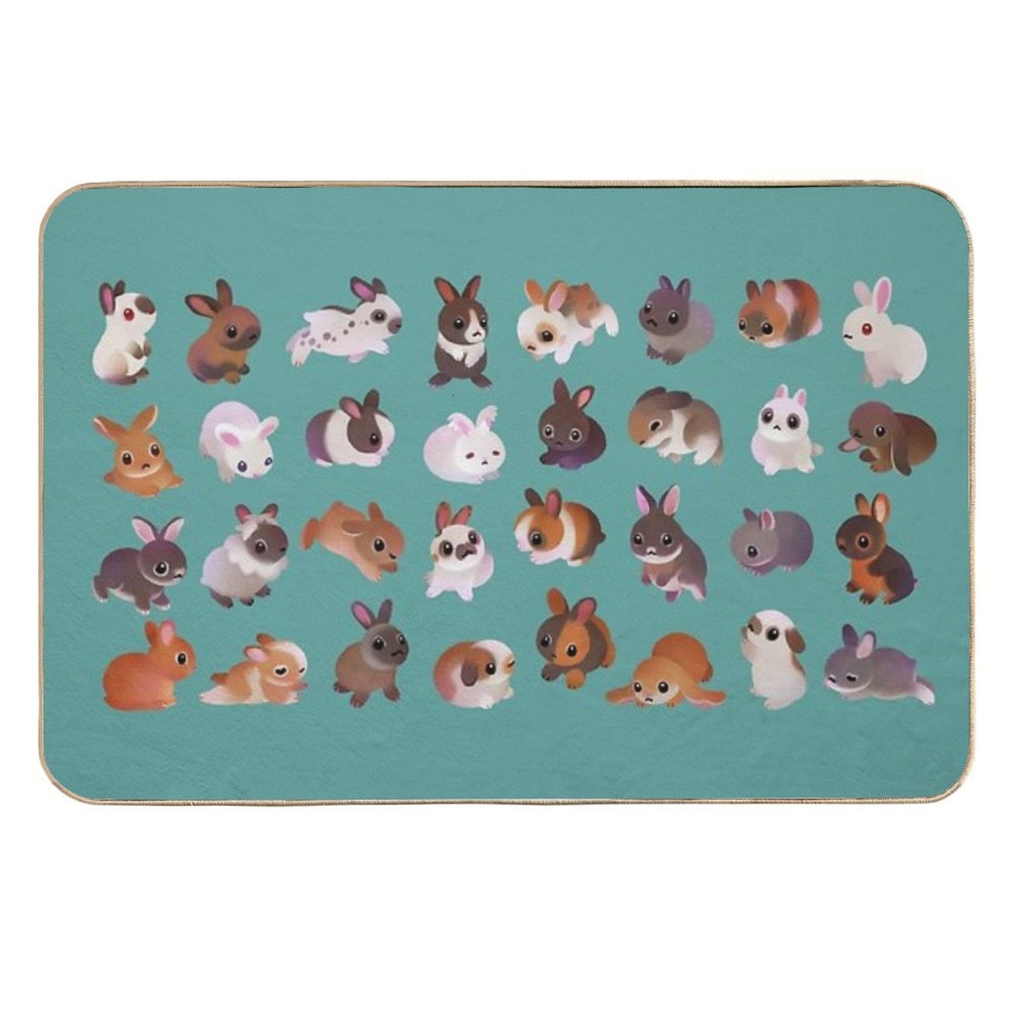 Bunny Day - Other Version  Anti-Trip Bath Mat