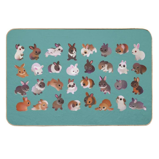 Bunny Day - Other Version  Anti-Trip Bath Mat