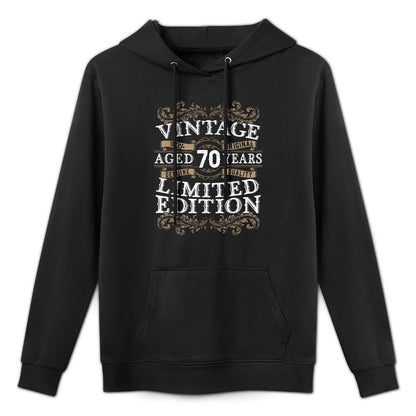 Mens Vintage Aged 70 Years Limited Edition Men 70th Birthday Breathable Fabric Hoodie