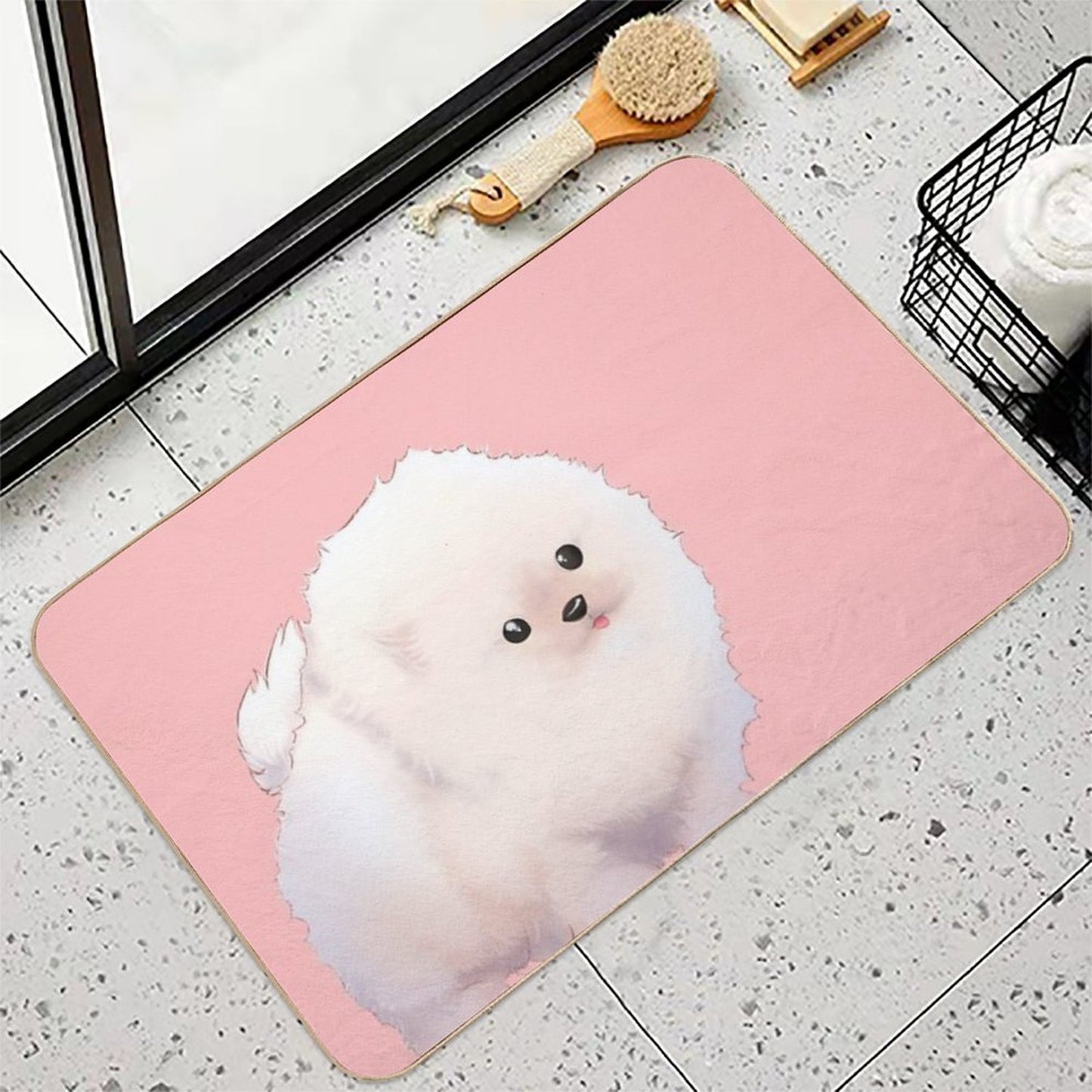 Pomeranian  Long-Lasting Bath Mat