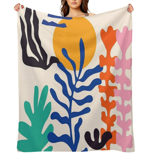 Matisse Bright Boho Botanical Premium Throw Blanket