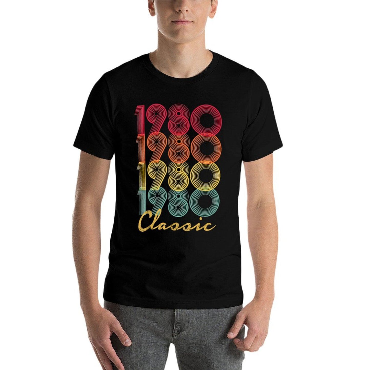 1980 40th Birthday Gift Vintage Retro Men Women 40 Years Old  Quick-drying T-Shirt