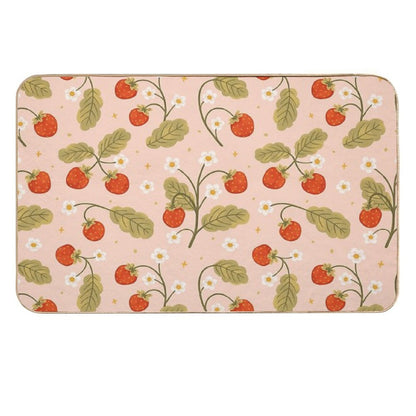 Sweet Strawberries  Non-Slip Bath Mat