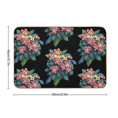 Forest Gathering, Mice And Wish.  Repositionable Bath Mat