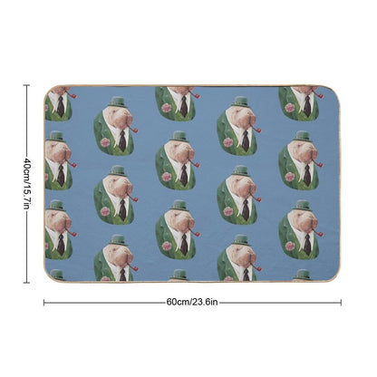 Walrus Green  High-Traffic Bath Mat