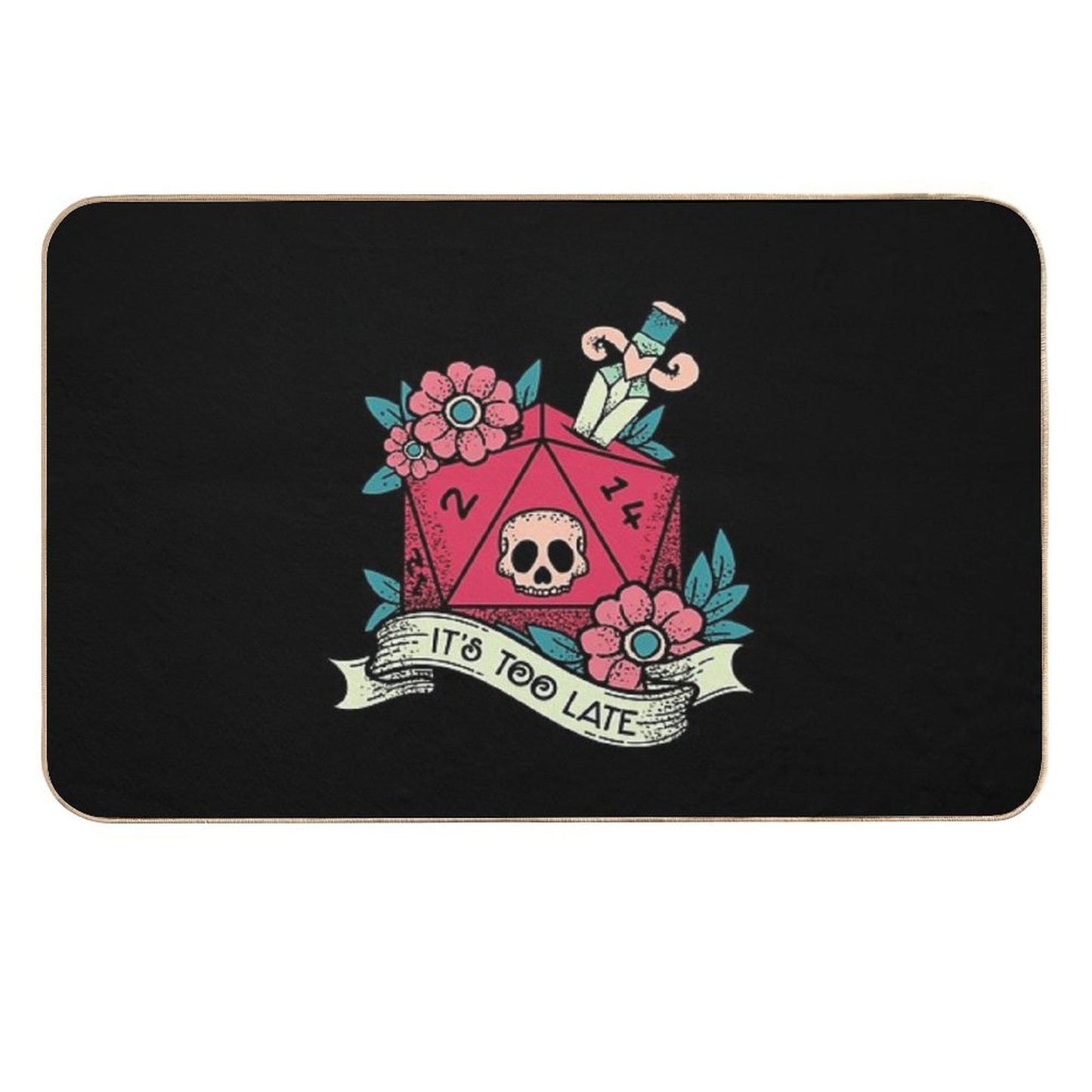 Too Late  Easy To Clean Bath Mat