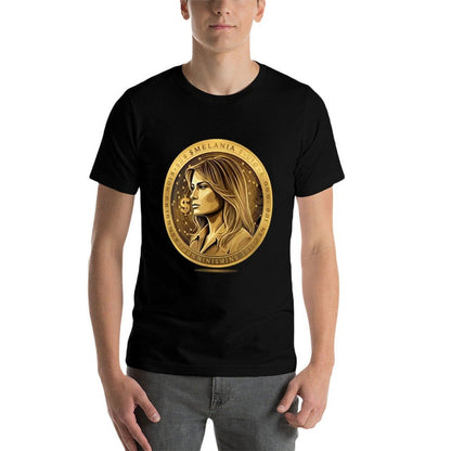 Trump And Melania Currency Launches Meme Coin Trump Crypto  Trendy Pattern T-Shirt