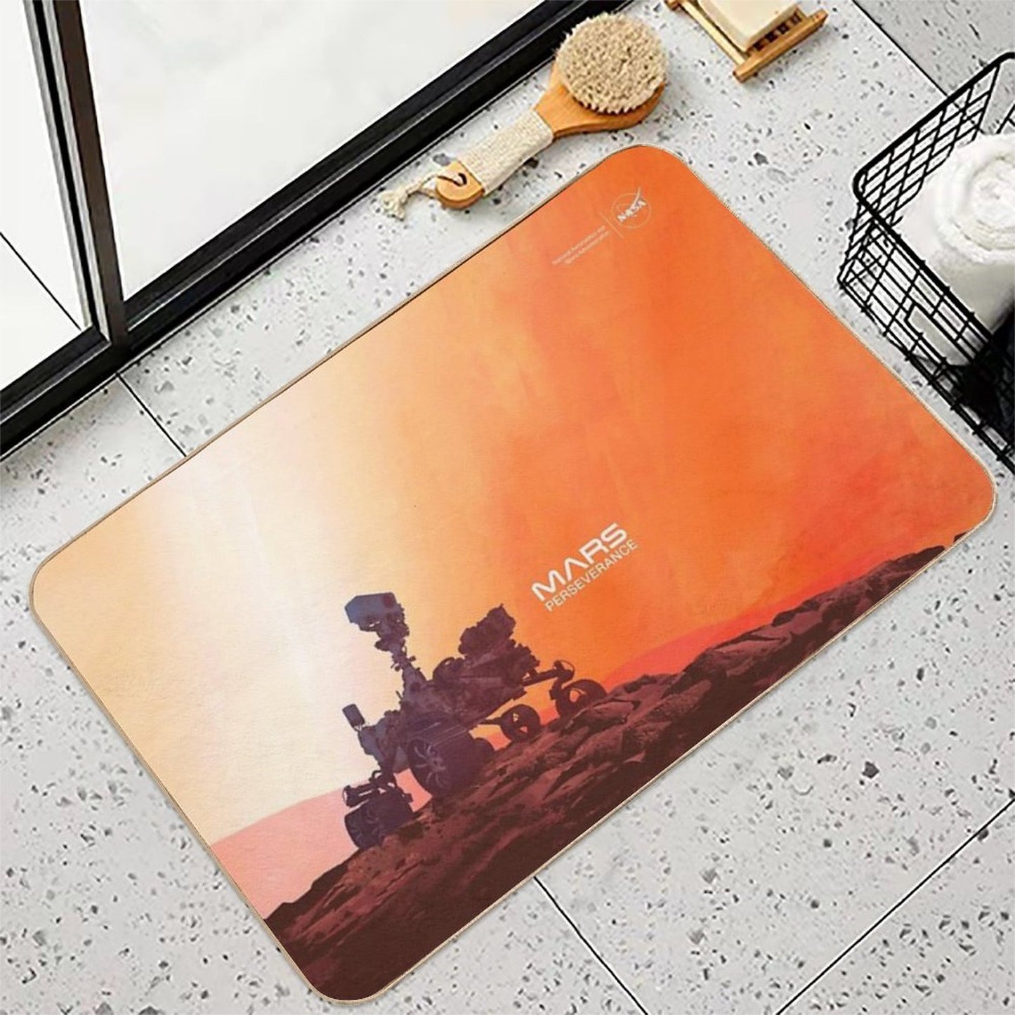 Mars Perseverance Rover V2  Eco-Friendly Bath Mat