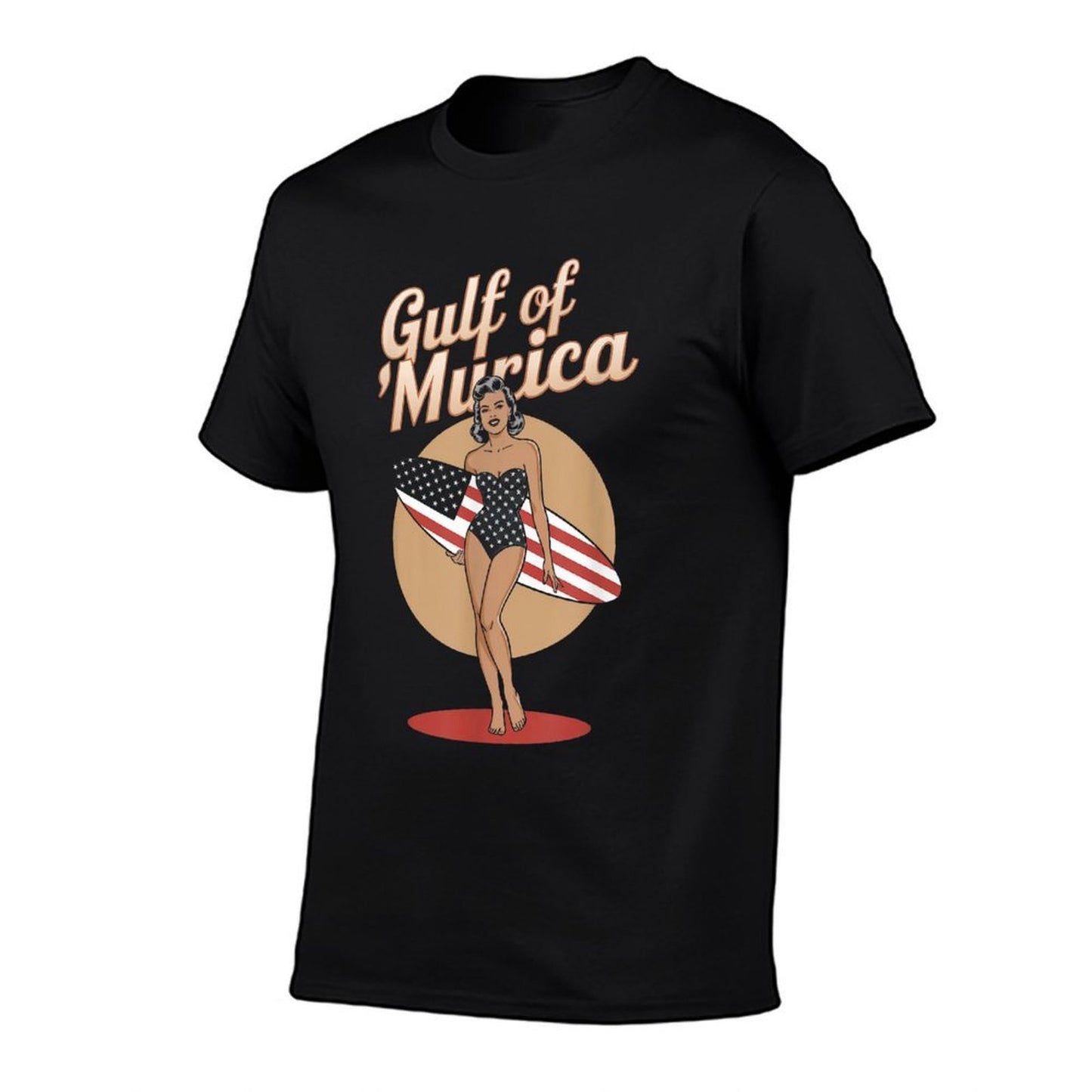 Vintage Gulf of Murica 2025 Funny Patriotic American Pride  Eco-friendly Material T-Shirt