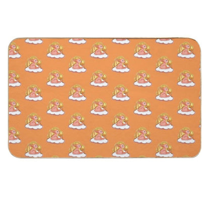 Cute Fire Dragon Whimsical Fantasy Art  Eco-Friendly Bath Mat