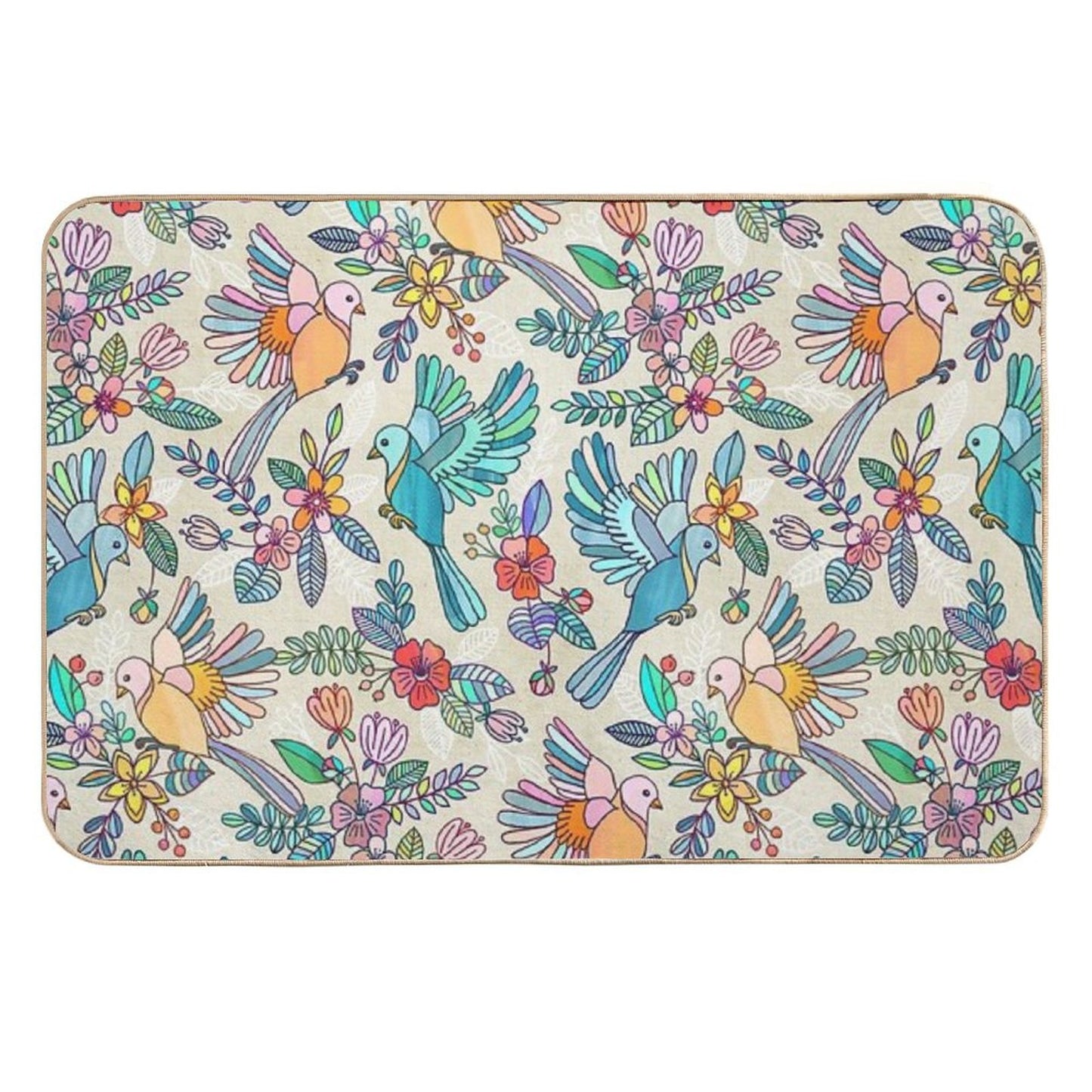 Whimsical Summer Flight  Rapid-Drying Bath Mat