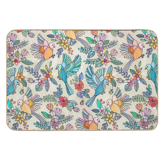 Whimsical Summer Flight  Rapid-Drying Bath Mat