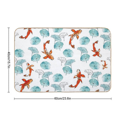 Waterlily Koi  Versatile Bath Mat
